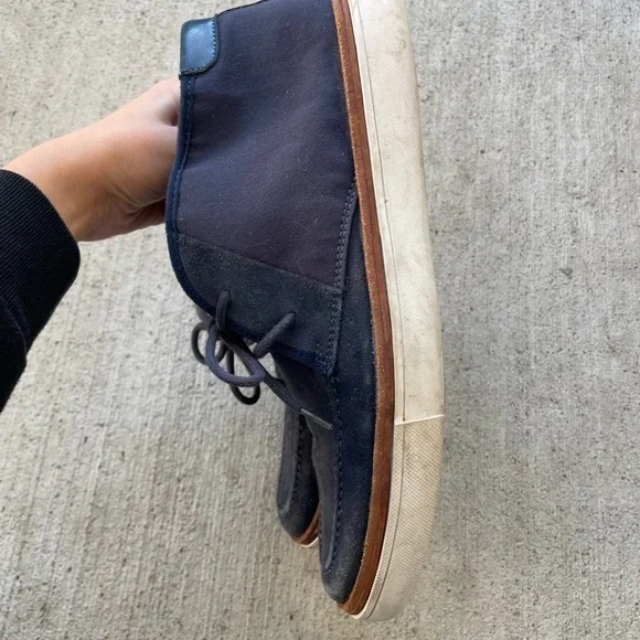 Calvin Klein Jake Blue Suede Lace up loafers Size 9 - Picture 3 of 10